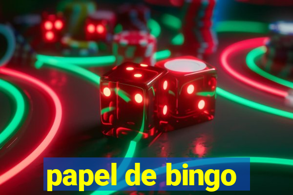 papel de bingo